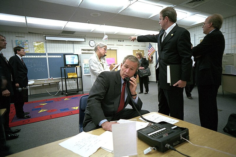 The Moment President Bush Found Out About The 9/11 Attack