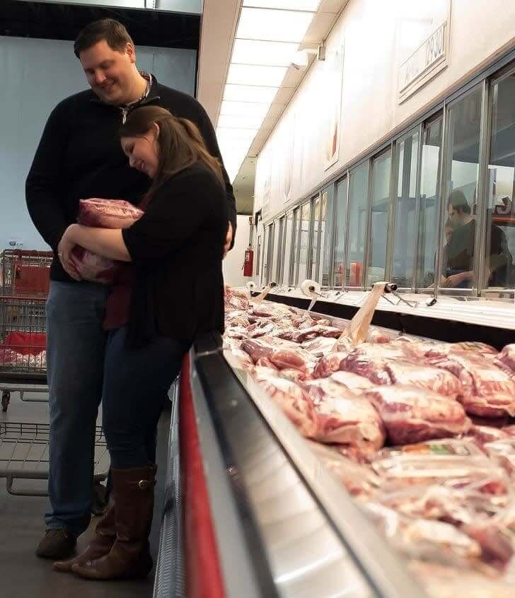 "We Fell In Love In The Meat Aisle"