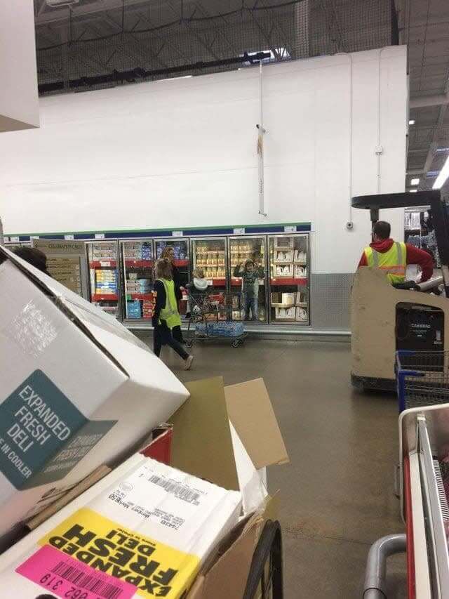 "Ma'am Please Take Your Child Out Of The Freezer"