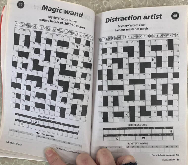 Large Print Crossword or Puzzle Book