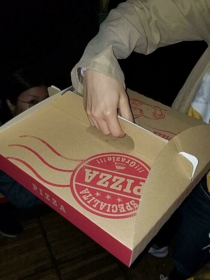 Pizza Boxes In Japan Feature A Handy Handle