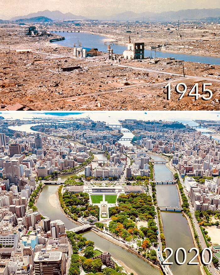 Hiroshima, Then and Hiroshima Now