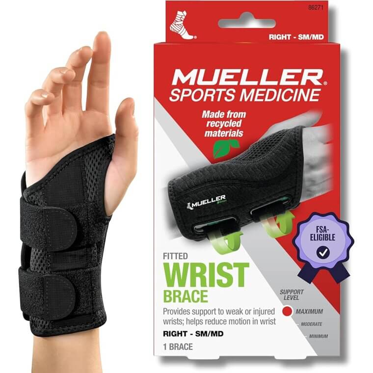 Mueller Wrist Brace - Relieve Pain & Stay Active - 15% Off!