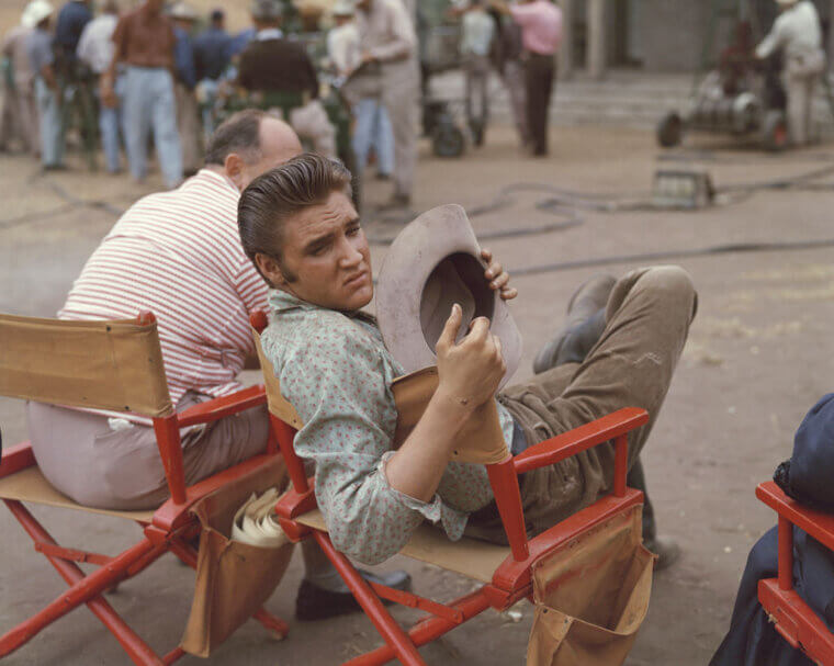 Elvis Presley in "Love Me Tender"