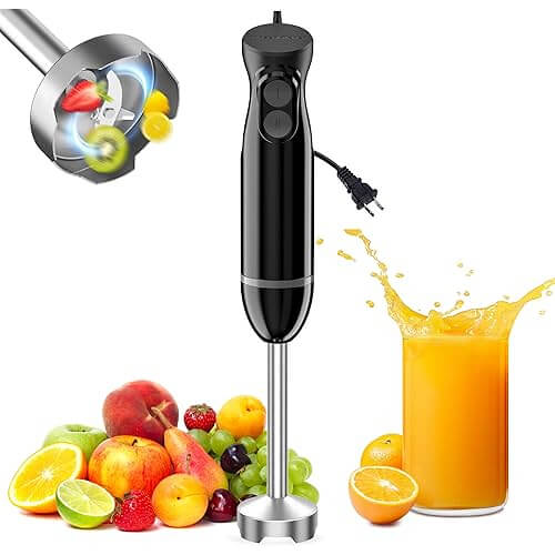 Powerful Immersion Blender that Makes Smoothies and Soups Effortlessly. Now 26% Off!