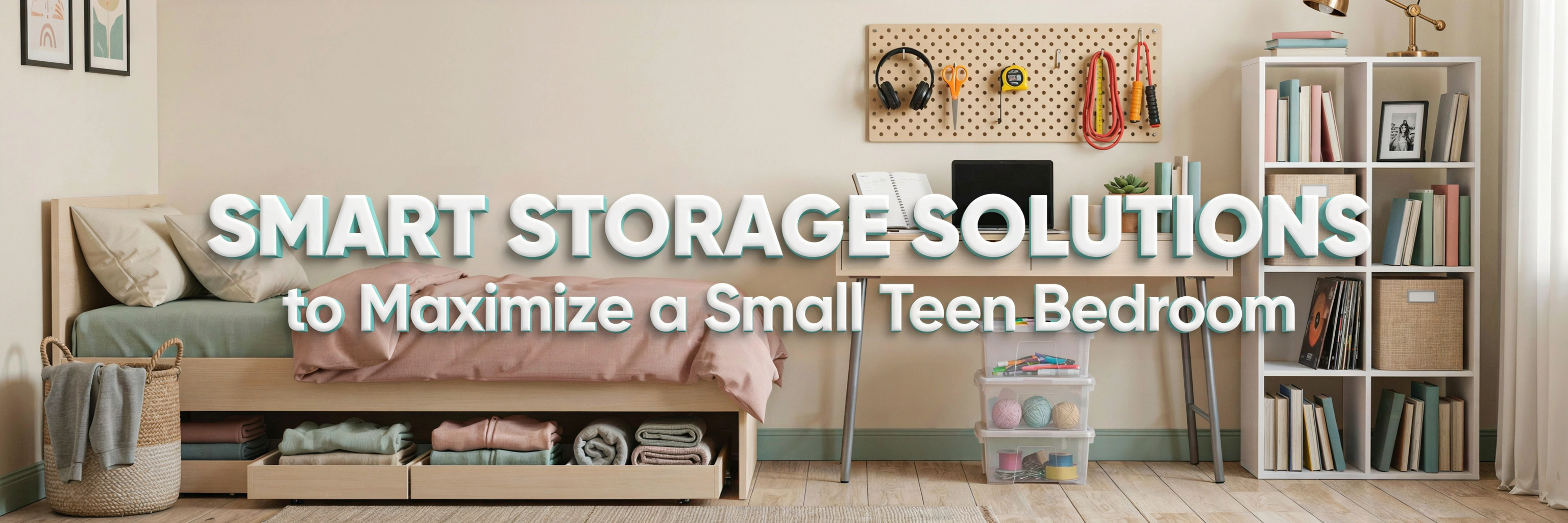 10 Ways to Double the Space in a Small Teen Bedroom