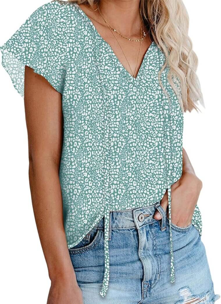 Boho Floral V Neck Tops - Perfect for Every Occasion! - Enjoy 10% Off!