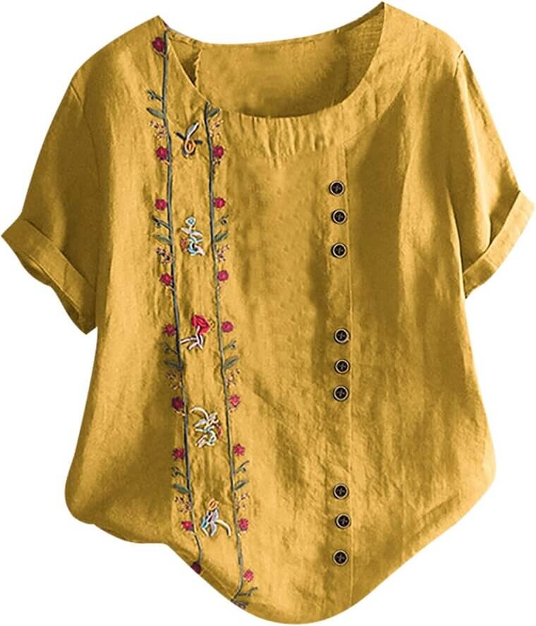 Linen Boho Blouse - Your Go-To Spring Style 