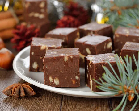 Homemade Fudge Cut Into Perfect Squares