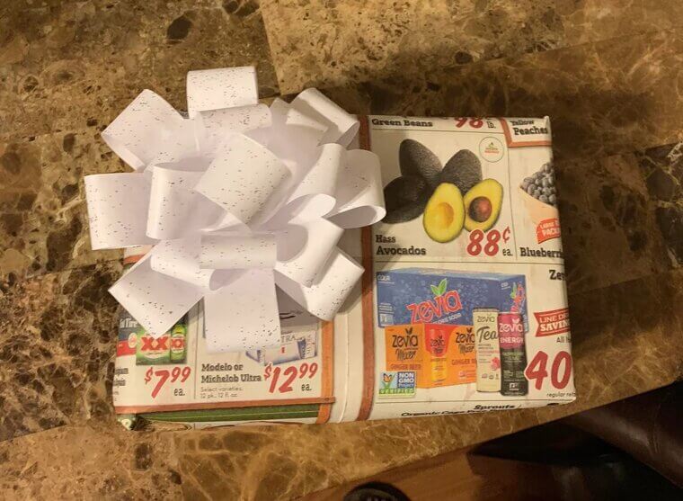 Newspaper Gift Wrap