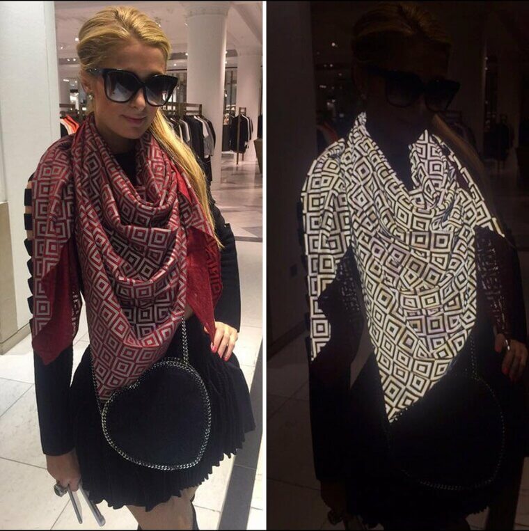 An Anti-Paparazzi Scarf