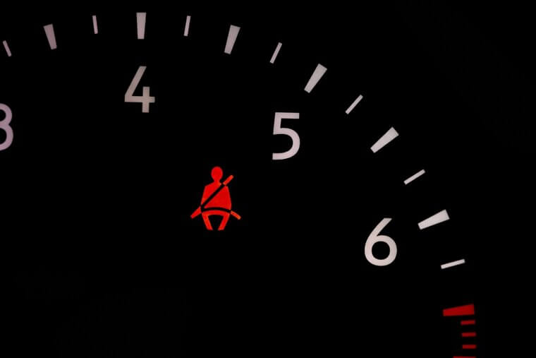 Person With A Strap Means Seatbelt Reminder