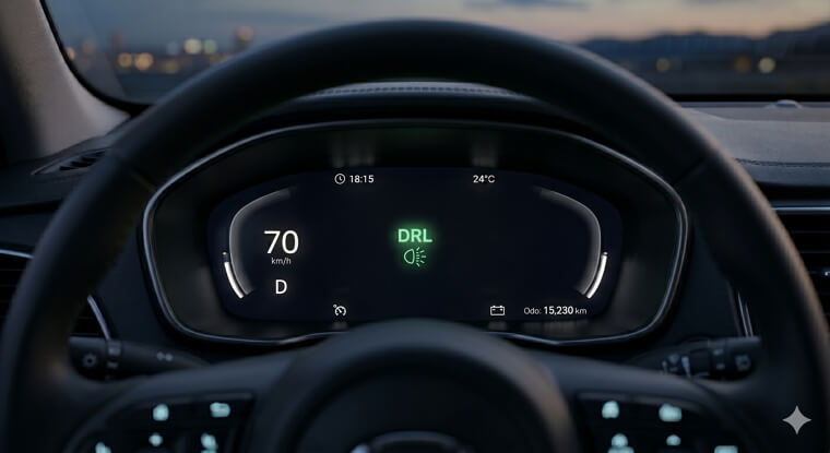 DRL Letters Mean Daytime Running Lights Active