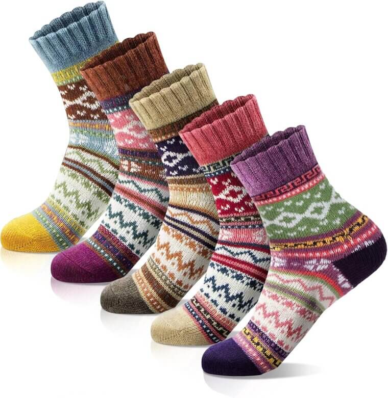 Morecoo Wool Socks - Cozy, Warm, and Stylish for Winter - Now 24% Off!