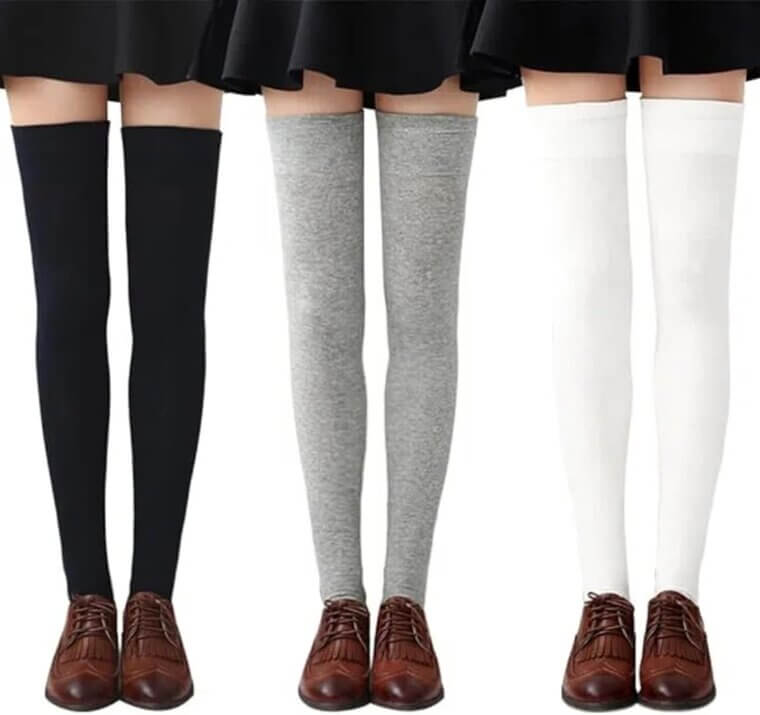 Chalier Thigh High Socks - Cozy Style for Every Day - Enjoy 22% Off!
