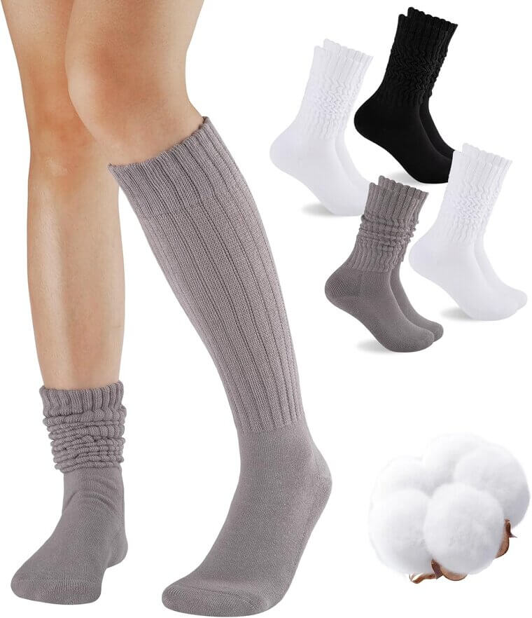 COOVAN Slouch Socks - Knee High Comfort & Warmth - Don’t Miss the 10% Discount!