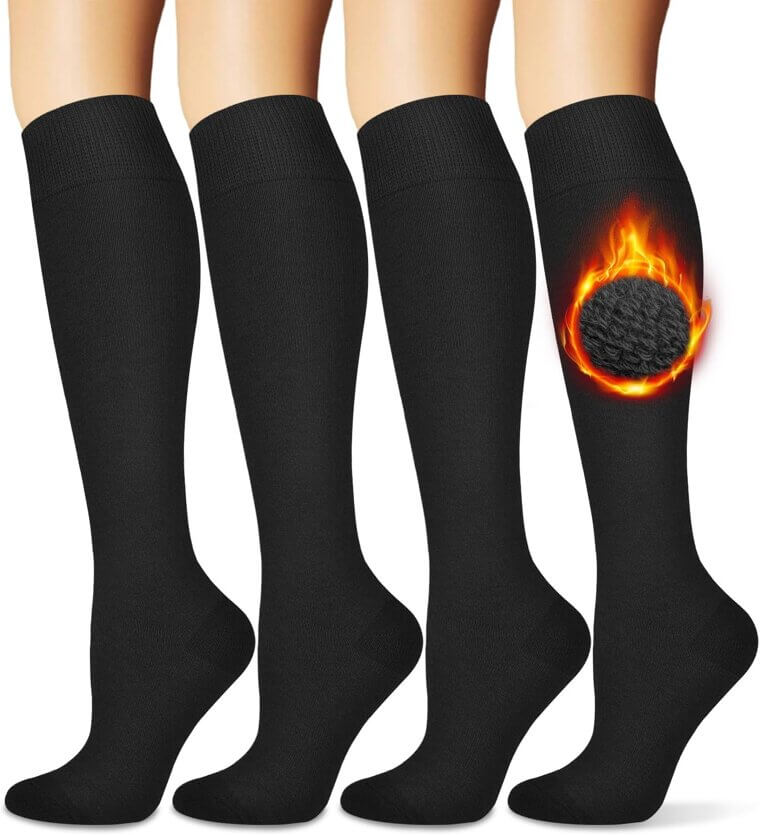 BLONGW Thermal Boot Socks - Cozy Knee Highs for Winter Adventures - Now 20% Off!