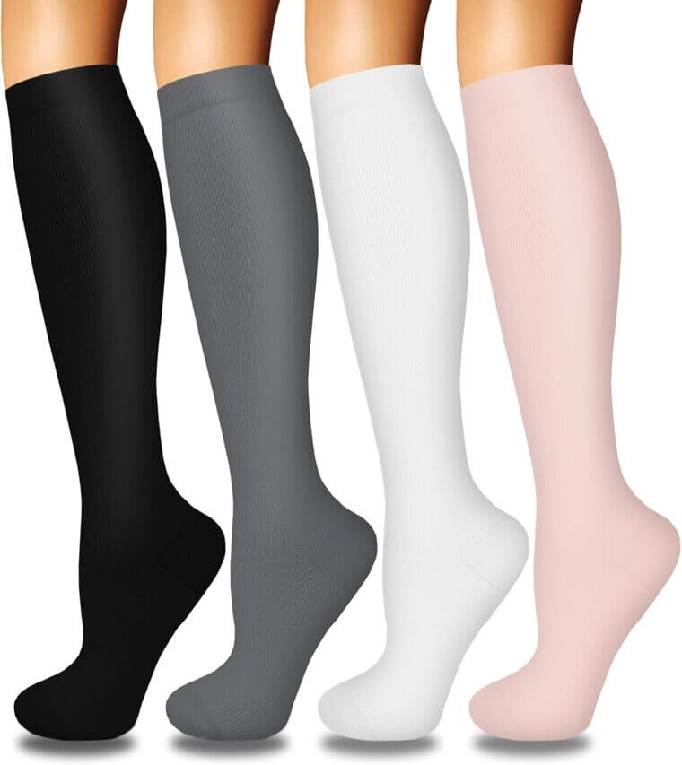 Iseasoo Compression Socks - Perfect for Nurses, Runners, and Travelers! - Enjoy 15% Off!