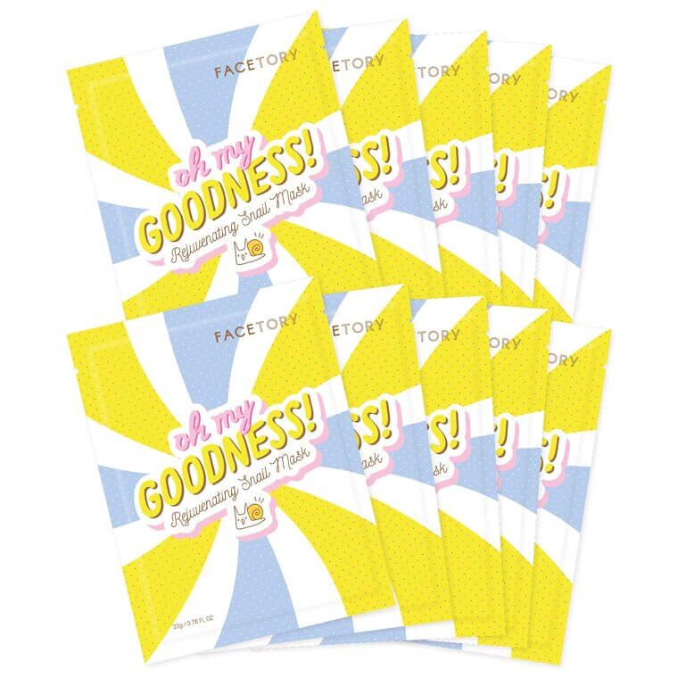 FACETORY Snail Sheet Mask - Hydrate & Soothe Your Skin - 24% Off!