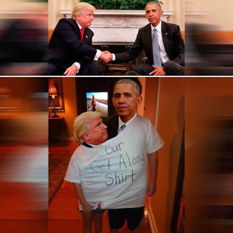 Trump and Obama