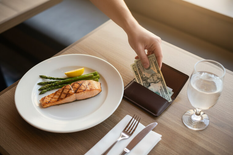 Paying With Cash Changes the Meal