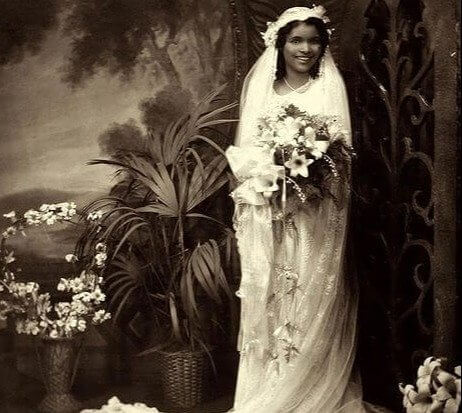 Uma noiva da década de 1930