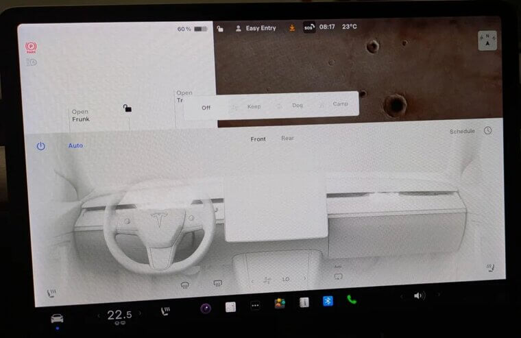 Rear Climate Controls