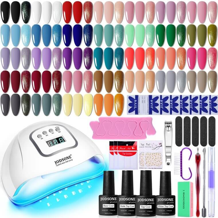 JODSONE Gel Nail Kit - 32 Colors & UV Light Fun - Now 19% Off!