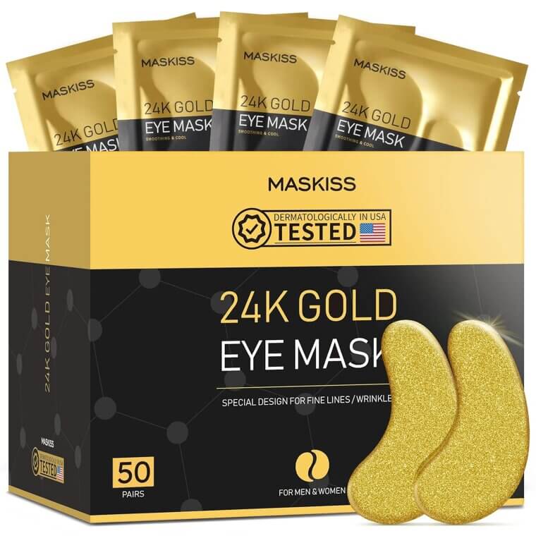 24k Gold Eye Patches - Combat Puffiness & Dark Circles - Don’t Miss the 29% Discount!