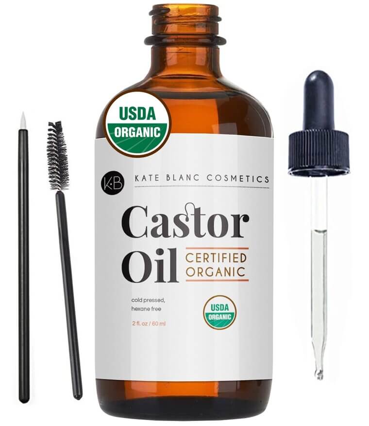 Kate Blanc Castor Oil for Lashes & Hair - Organic Beauty Essential - Now 49% Off!