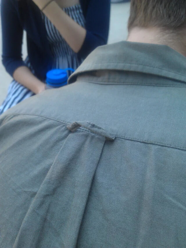 Shirt Loops Are Meant to Easily Hang Your Shirts up