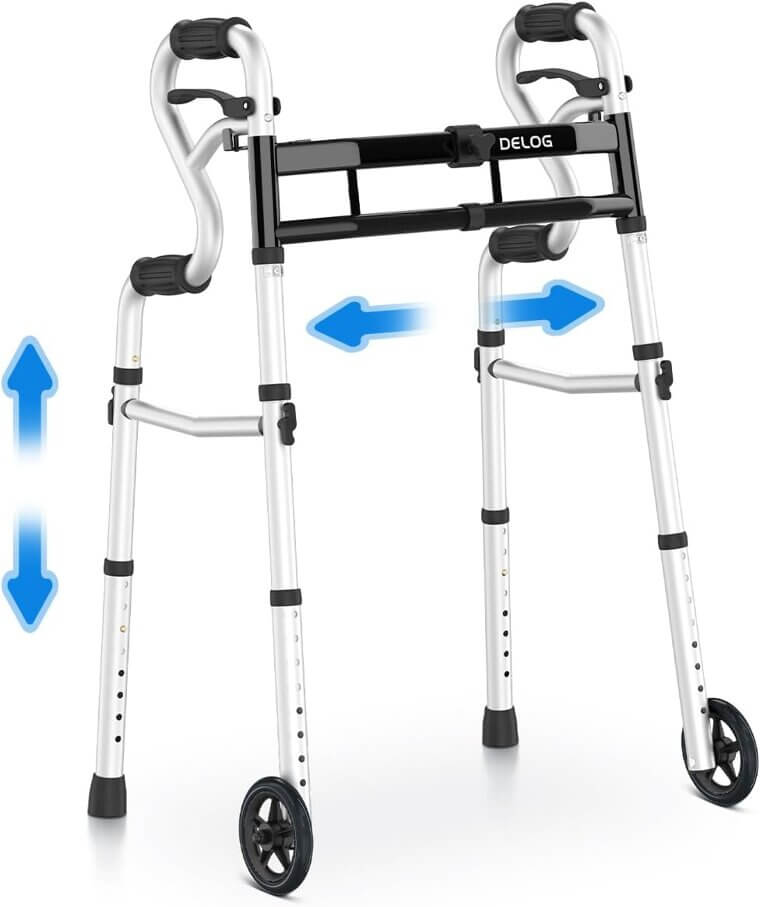 Delog Folding Walker - Compact Support for Seniors - Now 5% Off!