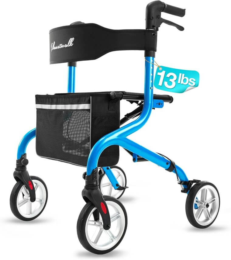 Lightweight Rollator Walker - Perfect for Seniors, Travel Friendly 