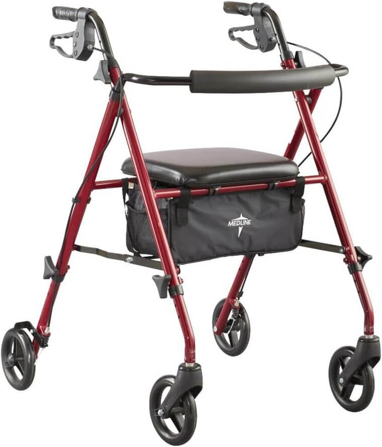Medline Rollator Walker - Lightweight Mobility Aid for Seniors - Now 33% Off!