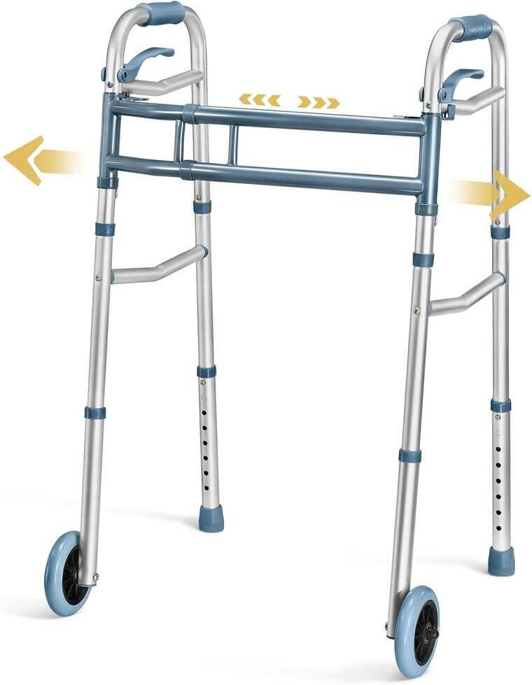 Medical King Walker - Lightweight, Adjustable, Folding Mobility Aid - Don’t Miss the 6% Discount!