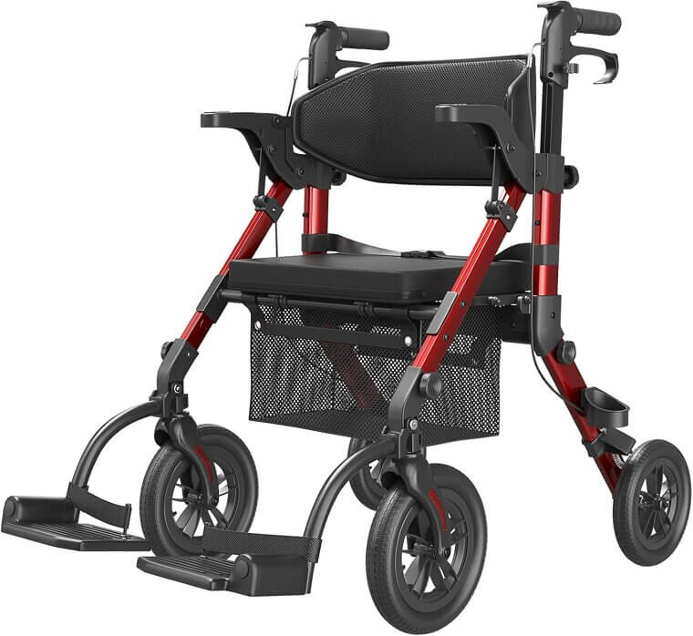 VOCIC Mobility Combo - Versatile Walker & Wheelchair for Seniors - Now 26% Off!