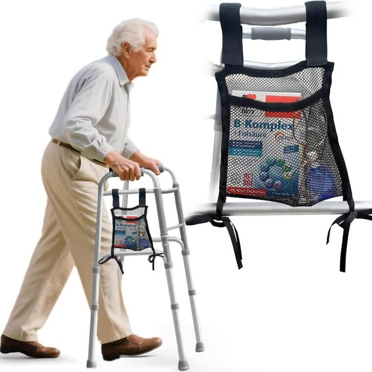 Walker Side Bag - Lightweight, Handy Storage for Seniors - Now 25% Off!