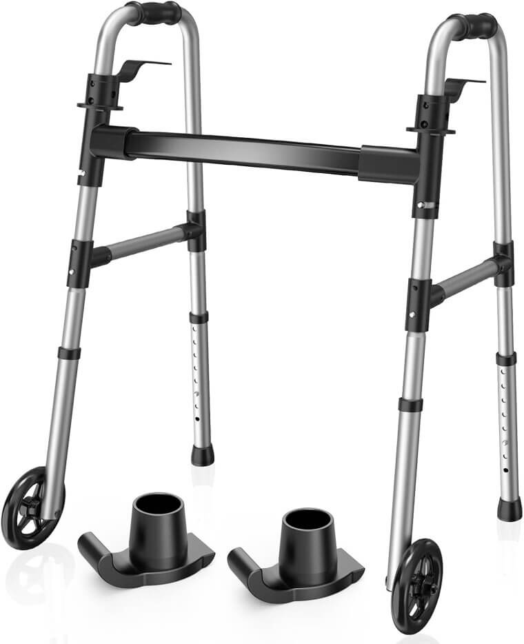 Folding Walker - Lightweight, Adjustable, and Safe for Seniors - Now 39% Off!