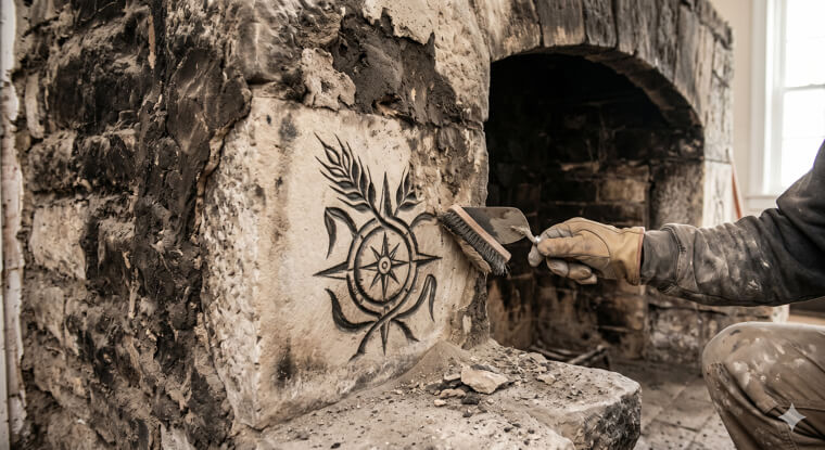 The Mason’s Hand-Carved Signature of a Wandering Soul