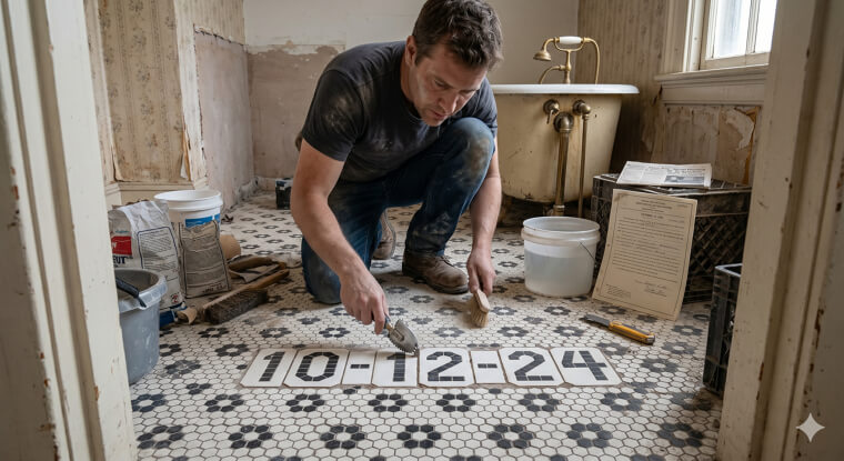 A Tiled Time-Stamp That Solved an Age-Old Completion Mystery