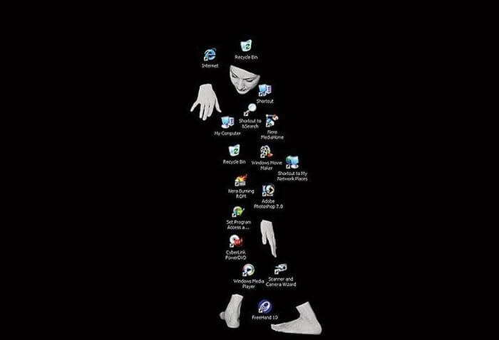 When An Artist Sets Up A Desktop Wallpaper