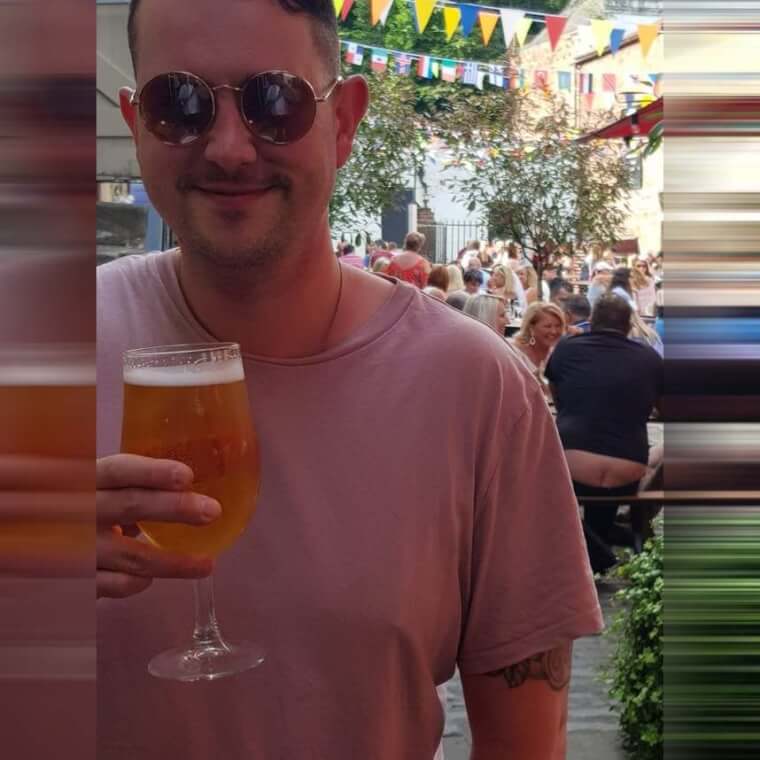 Enjoying the View of Full Moon With Fresh Beer