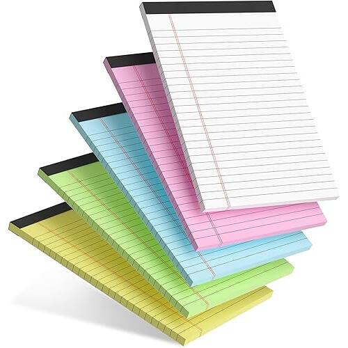 Practical College Ruled Note Pads that Keep You Organized. 