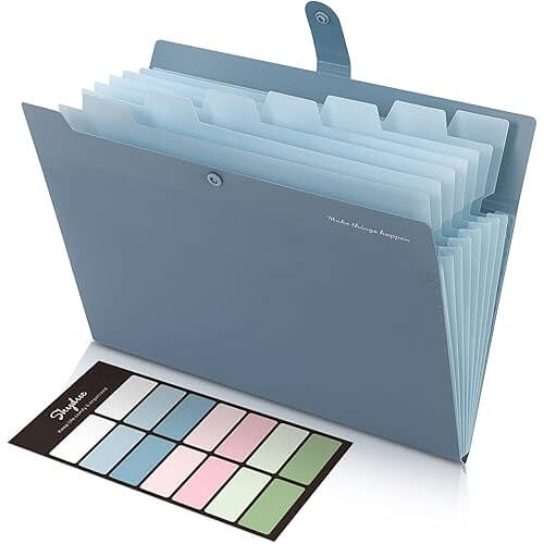 Sleek Expanding File Organizer that Simplifies Your Paperwork. 