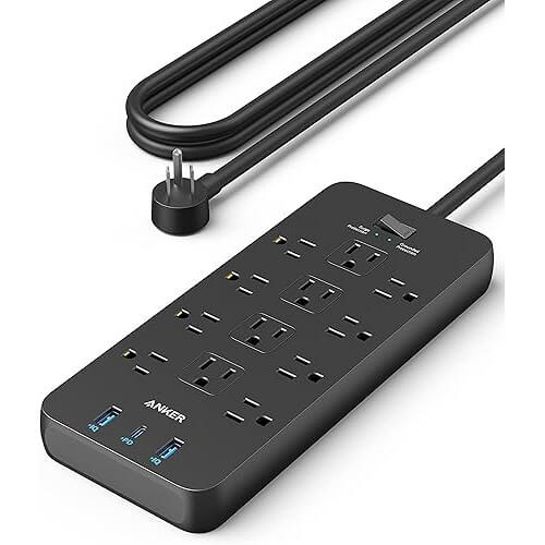 Powerful Surge Protector Strip that Charges Everything at Once. 