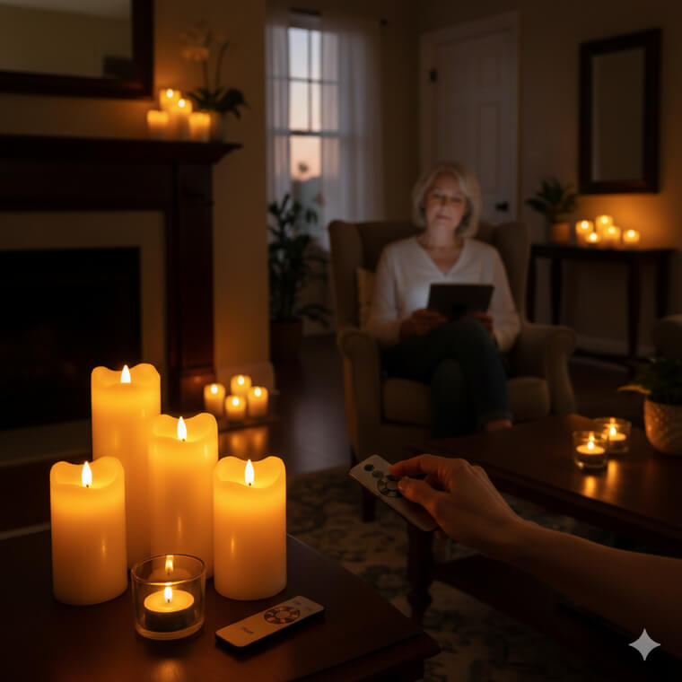 Remote-Controlled "Candle" Ambience