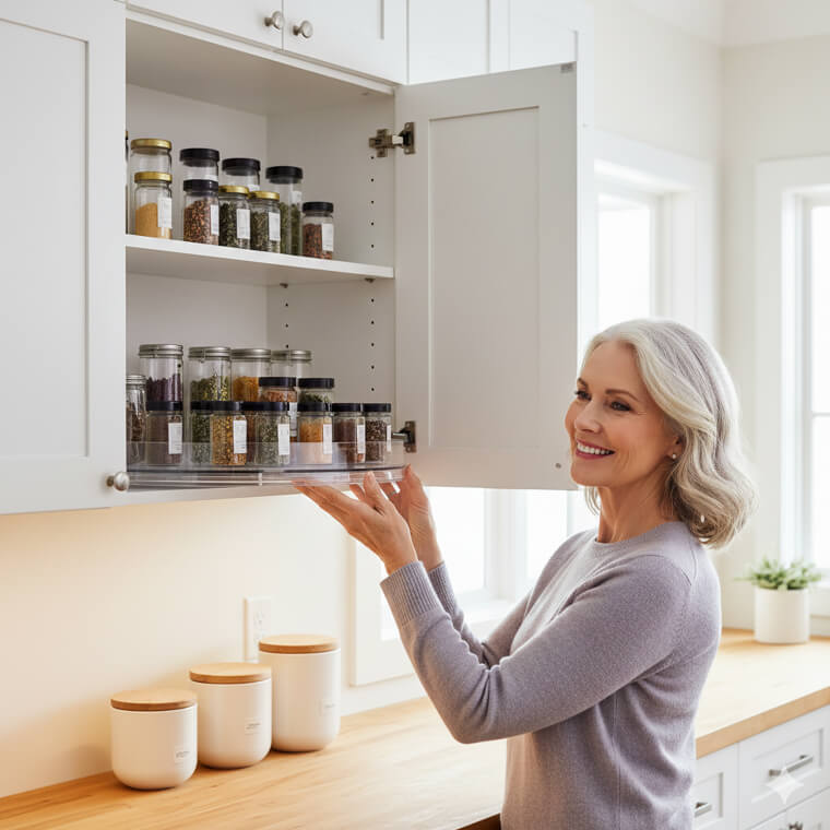 The "Lazy Susan" for High Shelves