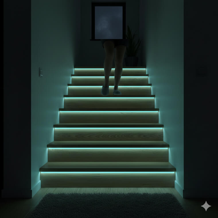 Glow-In-The-Dark Tape for "Stair Ghosts"