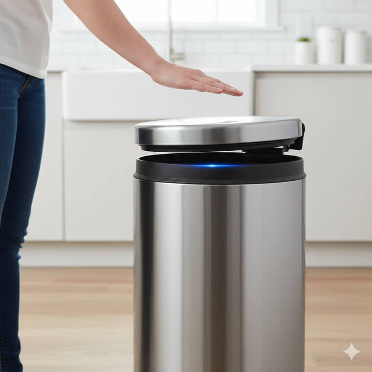"Touch-Free" Trash Cans