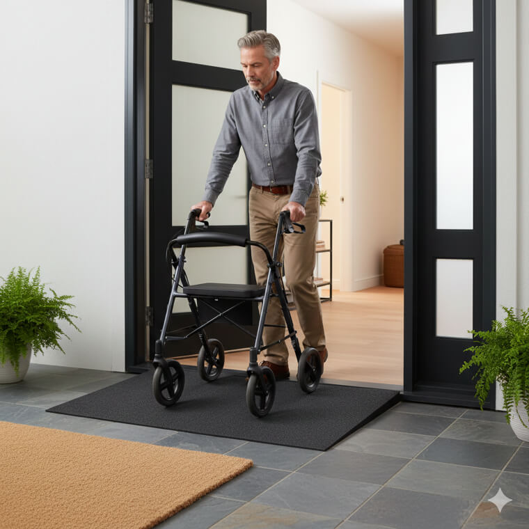 The "Cane-Friendly" Threshold Ramp